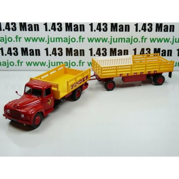 PIN19B 1/43 IXO CIRQUE PINDER  ENSEMBLE Citroën T55 Transport barrieres PIN18B 