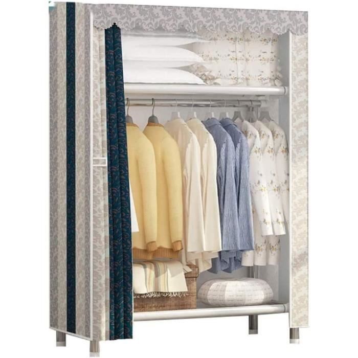 Armoire Vêtements Penderie Etagère Vêtements de Rangement
