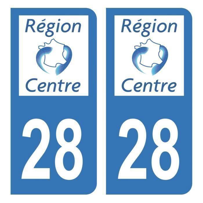 Lot De 2 Autocollants Plaques Immatriculation Département 89 Yonne - Logo Bourgogne-Franche-Comté, Nouveau Modèle HADEXIA