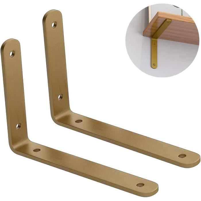 Clips Support équerre Pour Tablette – Lot De 2, Blanc, Ajustables 6-42 Mm, Neufs