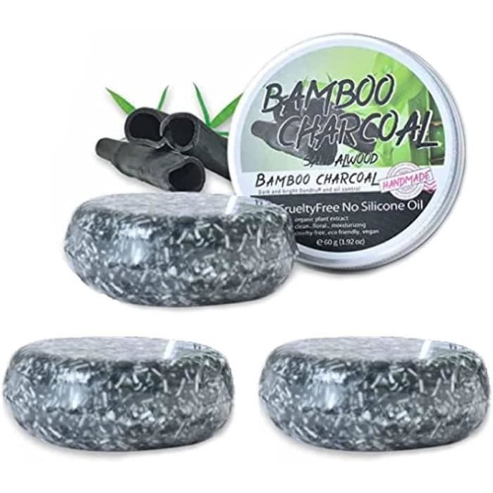 3 PCS Hair Darken Shampoo Bar,Black Hair Darkening Shampoo