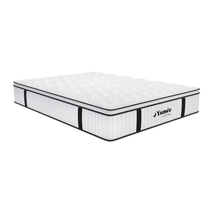 Matelas anti-feu ressorts ensachés et surmatelas intégré DELICE de DREAMEA HOTEL - 140x190cm