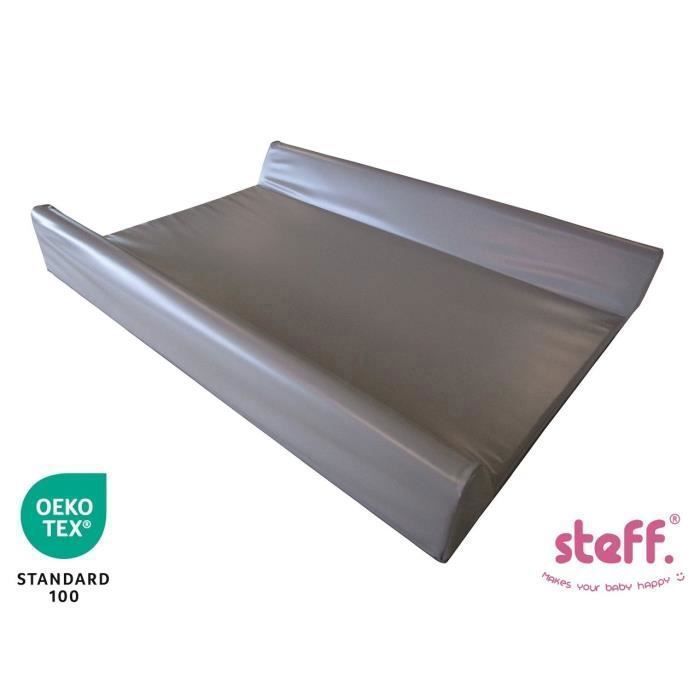 STEFANO FASHION  - Matelas &agrave; langer avec rebords 70x50 cm - Taupe - avec label de qualit&eacute; OEKO-TEX standard 100 