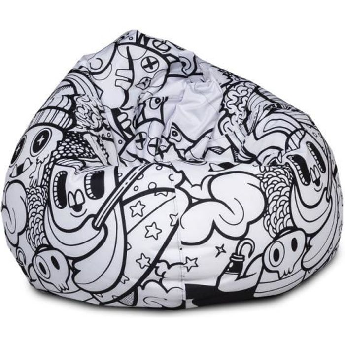 Pouf Poire Fauteuil Oscar Modern Poliester 110 x 90 cm