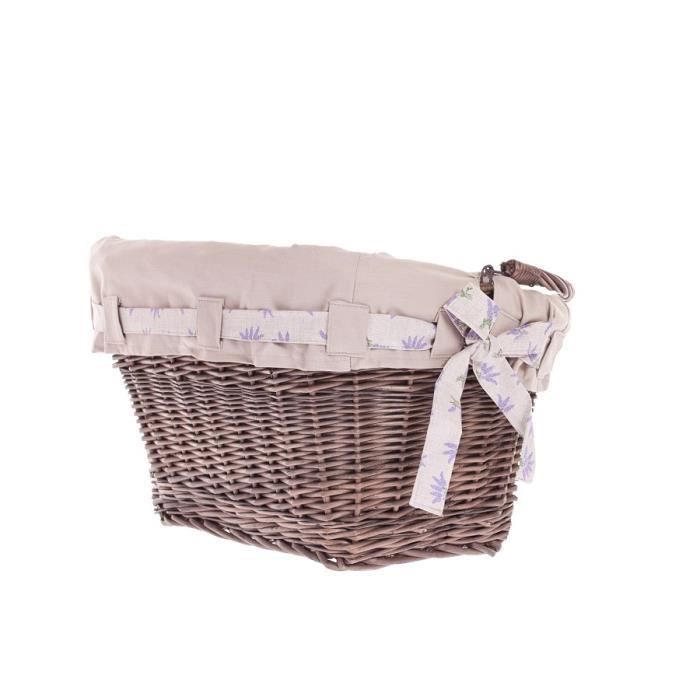 Panier à Linge Osier Blanc, panier linge osier