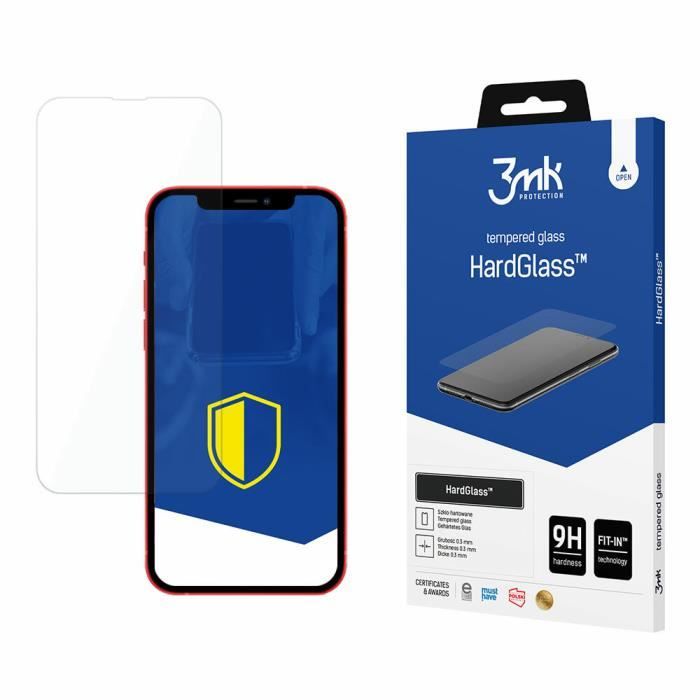 Verre trempé 3MK Apple iPhone 13 HardGlass™ - transparent - TU