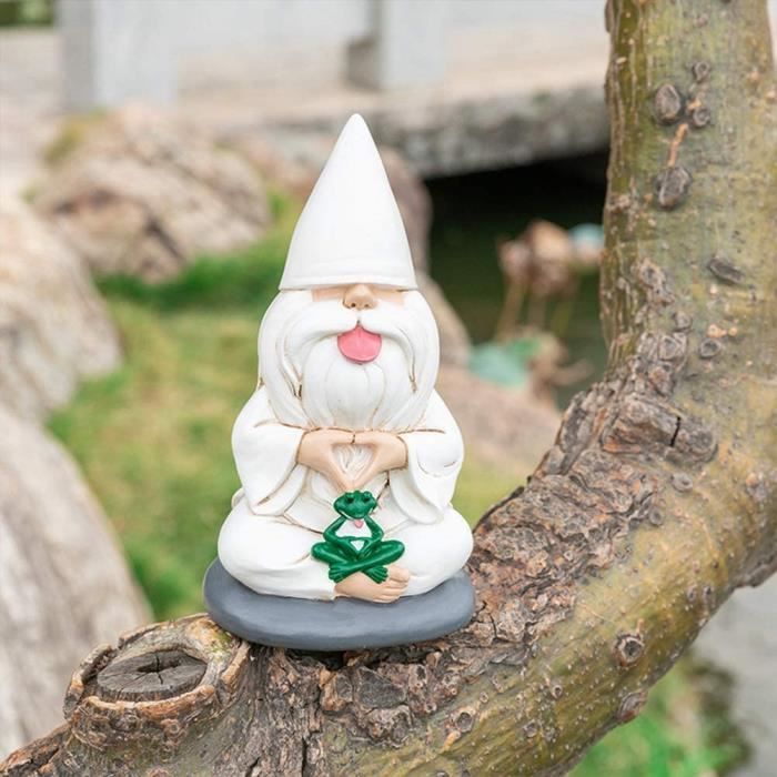 Figurine elfe naine Décoration des arbres de jardin Statue de nain