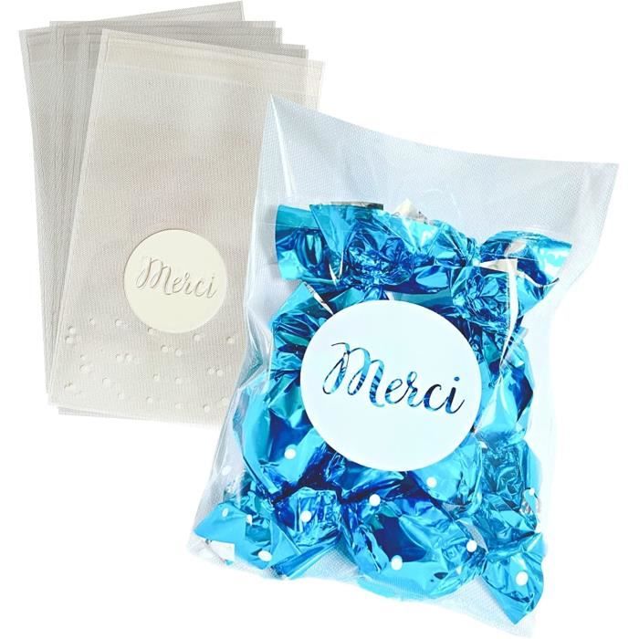 50 sachet bonbons anniversaire cellophane alimentaire transparent