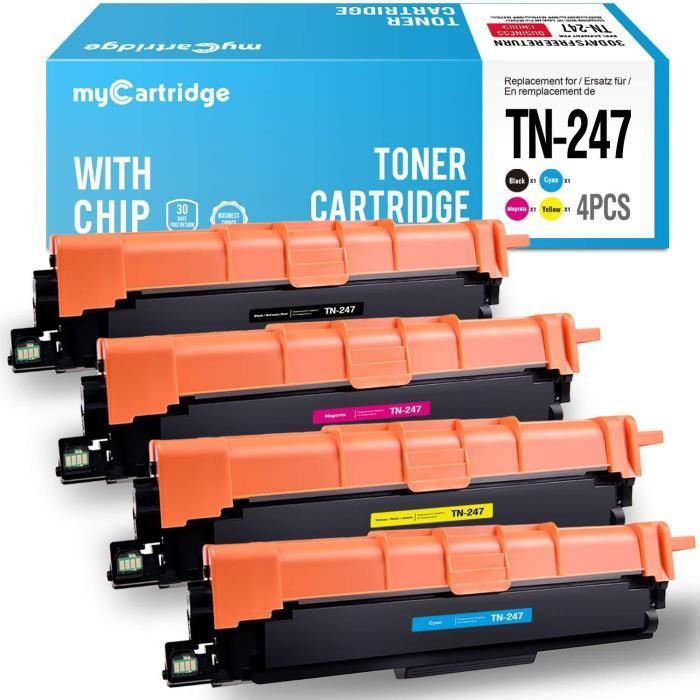 Cool Toner Compatible TN247 TN-247 TN-243 TN243 Cartouches de Toner pour  Brother DCP-L3550CDW MFC-L3750CDW MFC-L3770CDW HL-L3210C - Cdiscount  Informatique