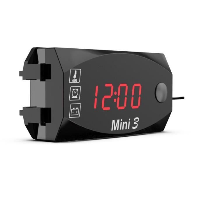 VOITURE MOTO 12V-24V Panneau LED Numérique Voltage Voltmètre Affichage