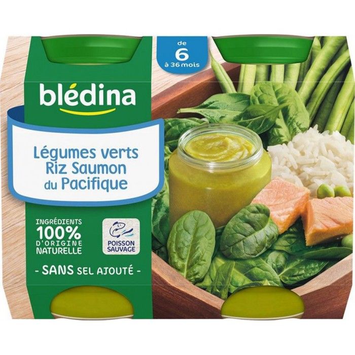 Bledina Petits Pots Legumes Verts Riz Saumon Du Pacifique 2x0 G Des 6 Mois Achat Vente Legumes Cuisines Bledina Petits Pots Legumes Verts Riz Saumon Du Pacifique