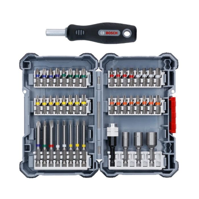 Coffret vissage Promo BOSCH 44 pièces + tournevis - 2607017693