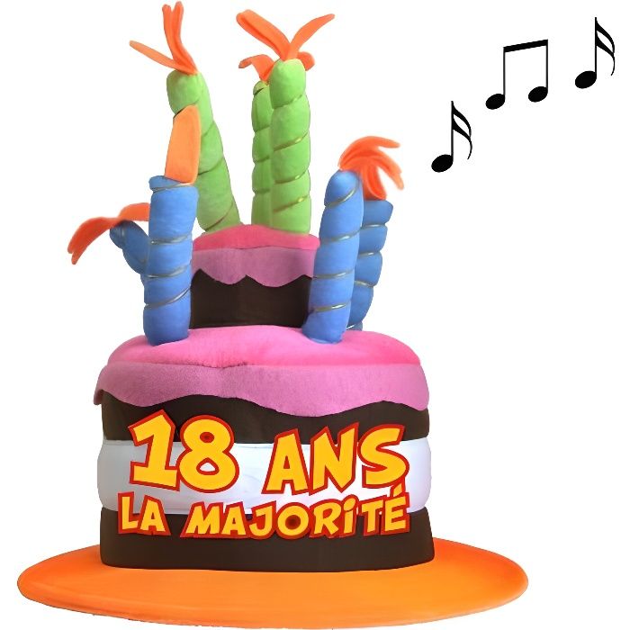 Chapeau Anniversaire 18 Ans Musical Cdiscount Jeux Jouets Chapeau Anniversaire 18 Ans Musical Cdiscount Jeux Jouets