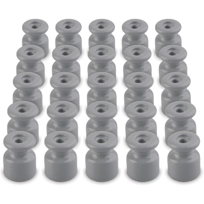 Lot De 4 Supports Anti-vibration En Caoutchouc – 20x30 Mm, Goujons M6 X 18 Mm – Pour Moteurs, Pompes, Machines - 8