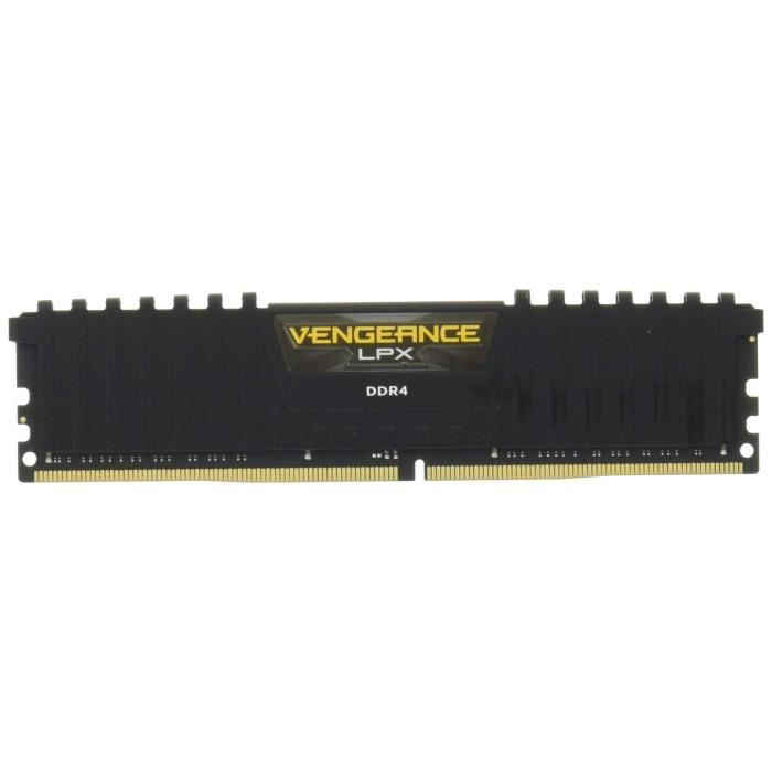  Memoire PC Corsair Vengeance LPX 16Go (1x16Go) DDR4 2400MHz C14 XMP 2.0 Kit de Mémoire Haute Performance - Noir pas cher