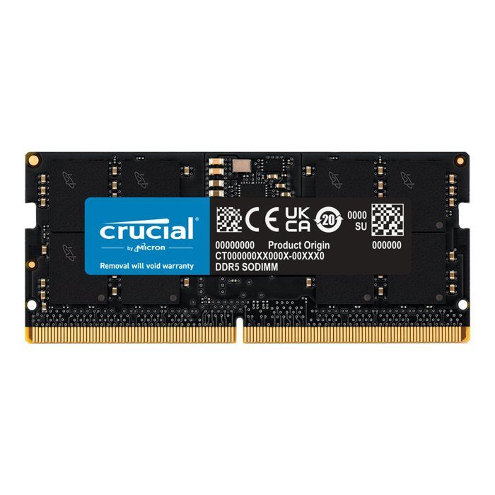 RAM DDR5 – Crucial – 24Go – 5600MHz – SODIMM – Non ECC