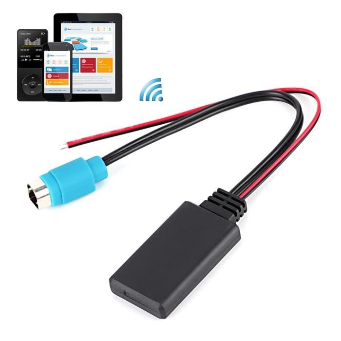 Cavo AUX Bluetooth Per Alpine KCE 237B – Adattatore Wireless Per Autoradio CDA 105Ri, CDE 104BTi E Compatibili