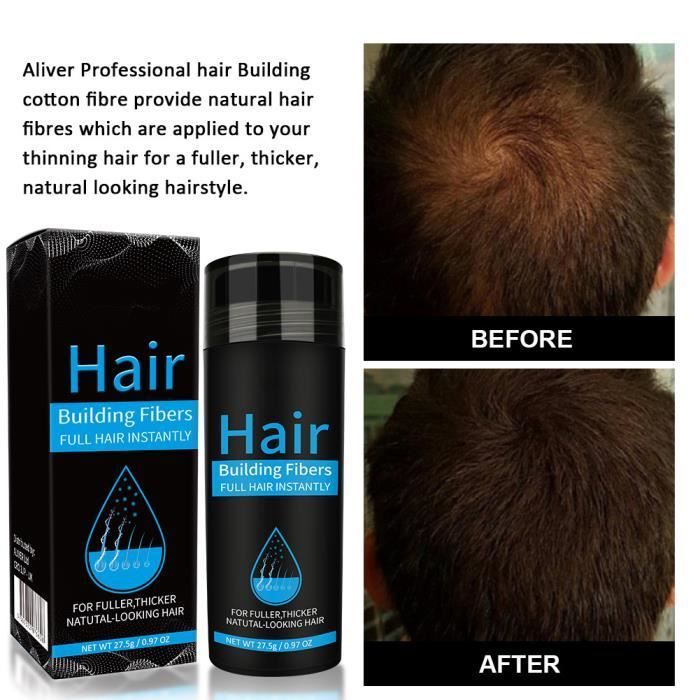 Poudre Pour Cheveux Châtain - Fibres Capillaires Pour Volume Instantané, 27.5g