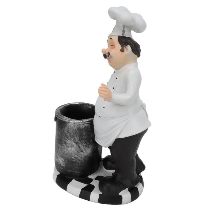 Acouto Statue De Chef Porte-Cure-Dents, Figurine Nordique, Décoration