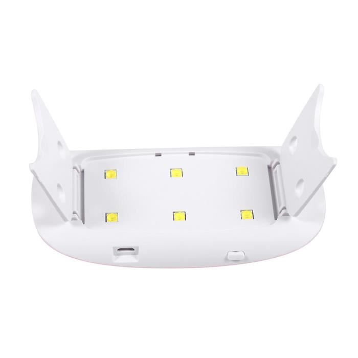 Lampe UV LED 6W Pour Séchage Gel Ongles - Appareil De Manucure Maison, Neuf, Compact Et Efficace
