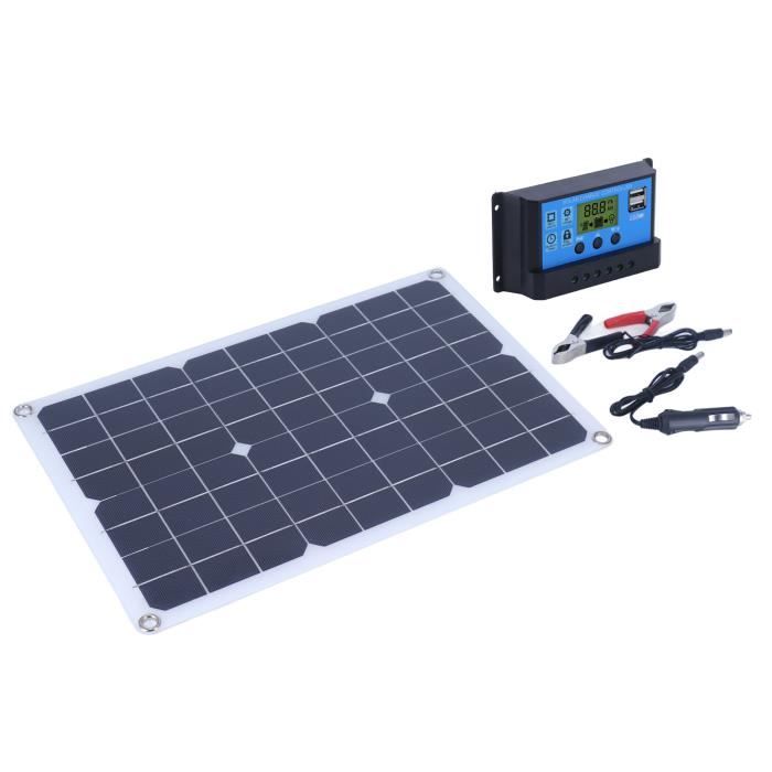 Kit Panneau Solaire 600W 18V Portable - Chargeur Batterie Pour Voiture, Camping-car, Bateau - Énergie Verte Hors Réseau