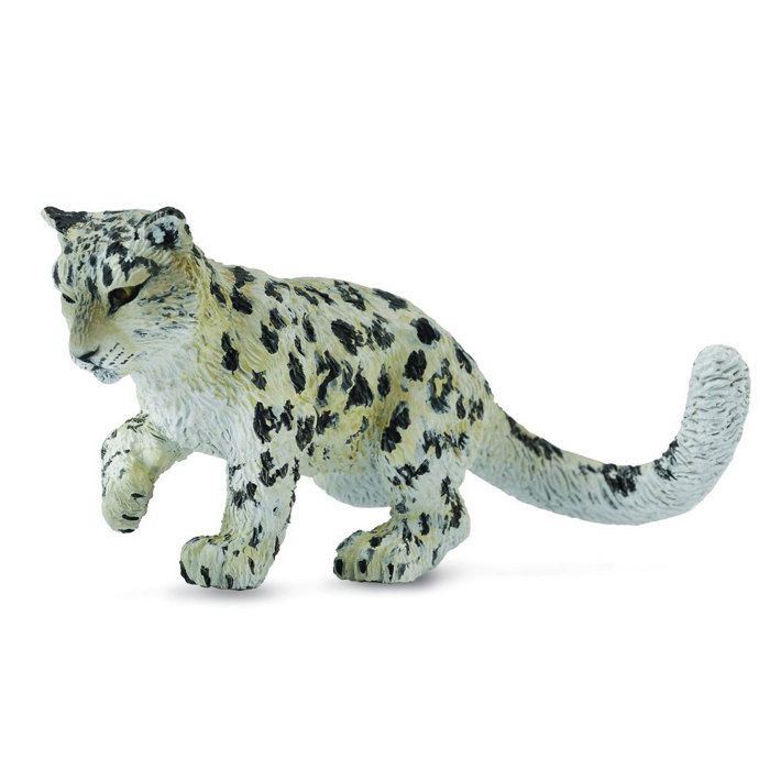 Figurine Animaux Sauvages Bebe Leopard Des Neiges Qui Joue Cdiscount Jeux Jouets