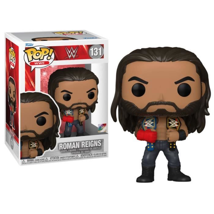 Figurine Funko Pop! WWE Roman Reigns Avec ceintures Idéale pour les fans de catch Mixte