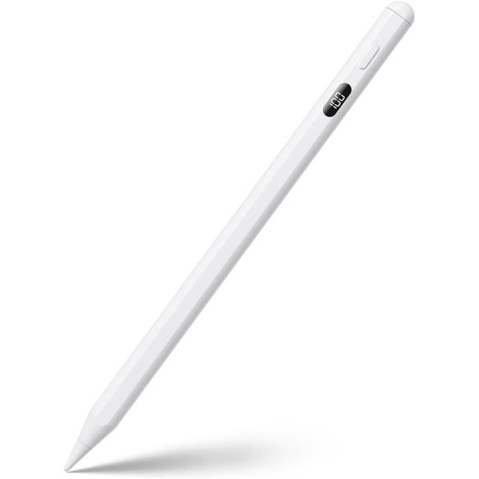 Stylet Tactile Avec Chargement Sans Fil Pour IPad - Stylo Compatible IPad Pro 11/12, Air, Mini Avec Anti-Faux Toucher Et Détection D'Inclinaison