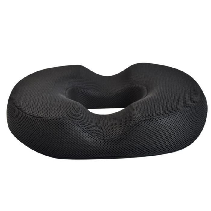 Coussin Siège Orthopédique Ecosafeter - Mousse Mémoire Forme, Ouverture Centrale, Housse Lavable