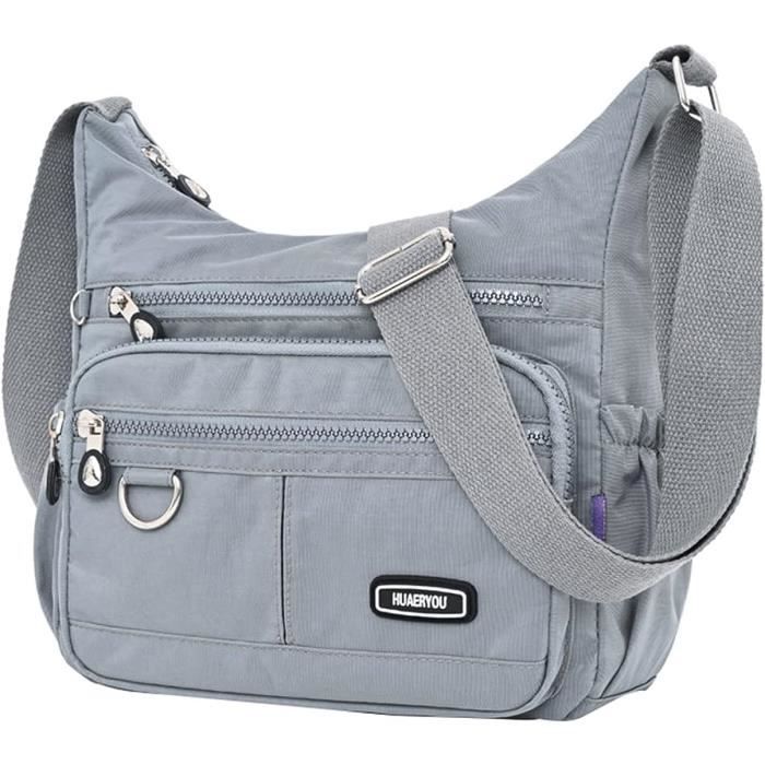 Sac Bandouli re Femme Nylon Imperm able Sacoche Messager Multi