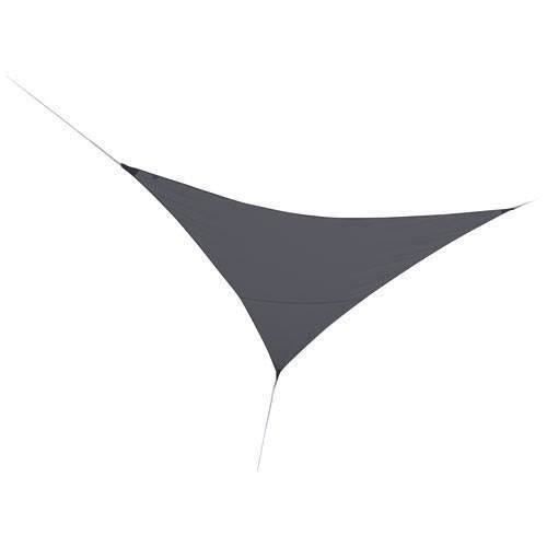Voile ombrage triangulaire JARDILINE - 3 x 3 m - Ardoise