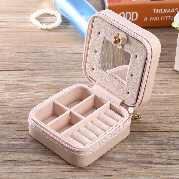 Mini Boîte De Rangement Portable Pour Bijoux De Voyage – Étui