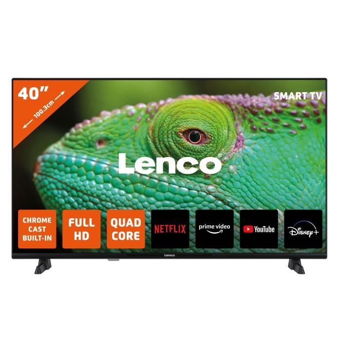 Téléviseur Lenco LED-4044BK - 40 po Smart TV Android Full HD Noir