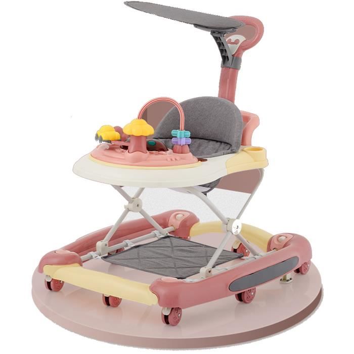 DREAMADE Trotteur Bébé Evolutif 3 en 1 Pliable avec Hauteur Réglable,  Musique et Lumière, Forme de Voiture, pour 6-18 Mois, Noir - Cdiscount  Puériculture & Eveil bébé