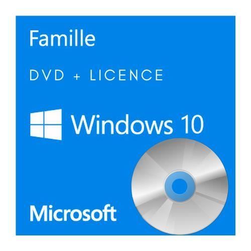Windows 10 Famille version 32 bits DVD
