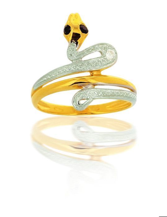 bague or jaune serpent bague or jaune serpent