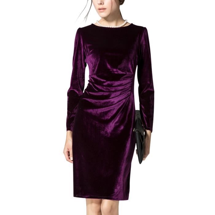 robe soiree en velour de soie