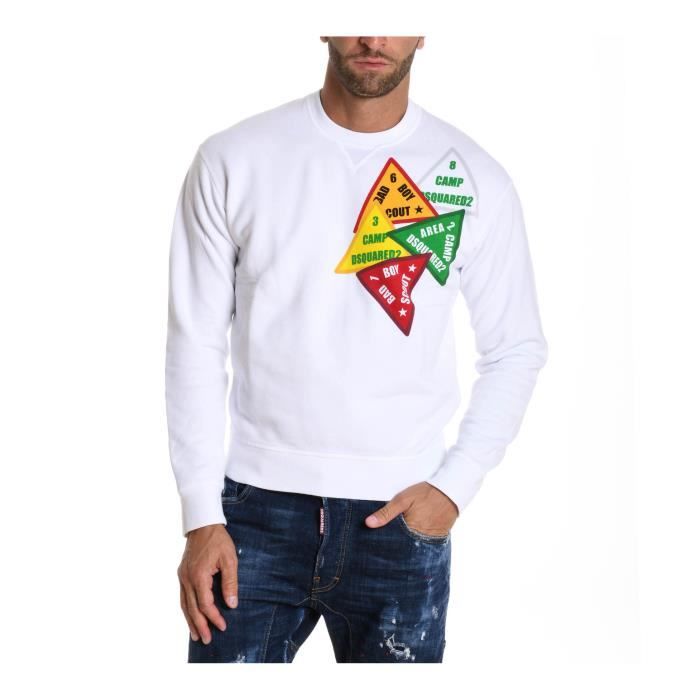 pull dsquared homme blanc