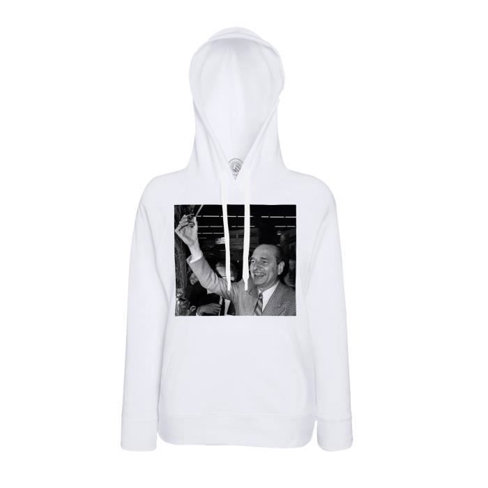 Sweat Capuche Jacques Chirac Swag Vintage President France Ivre