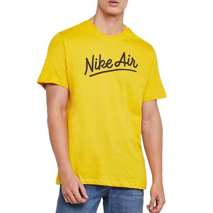 t shirt nike jaune fluo homme