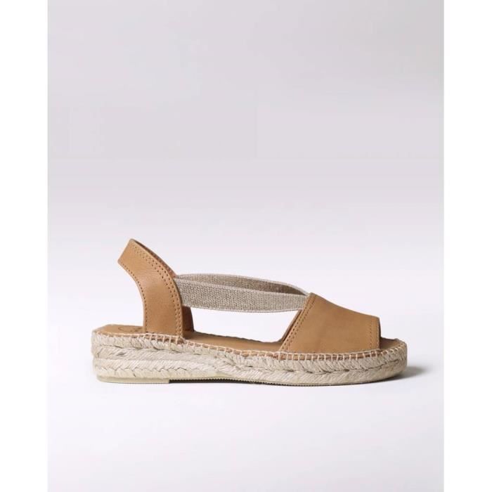Toni Pons Espadrille Femme - TONI PONS - Modèle 104712 - Cuir - Marron