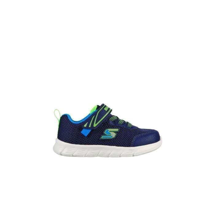 Skechers Chaussures Skechers 407305N COMFY FLEX - MINI TRAINER NVLM - Enfant - Bleu - Scratch