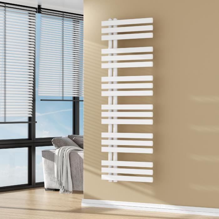 Handdoekradiator BWS Boss Links aansluiting 681W 120x50 cm Zwart