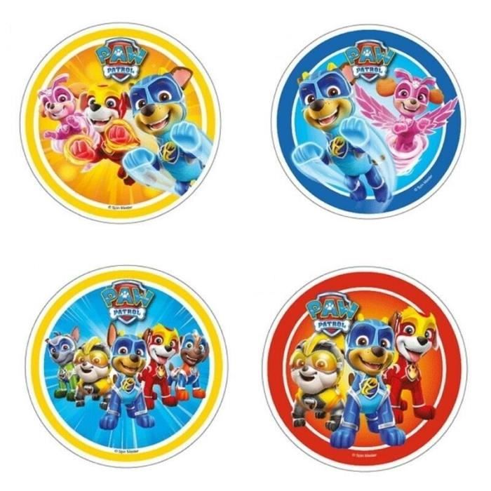 Impression Disque Gâteau Alimentaire Azyme Paw Patrol - KIDESTOK Diamètre Ø  20 cm