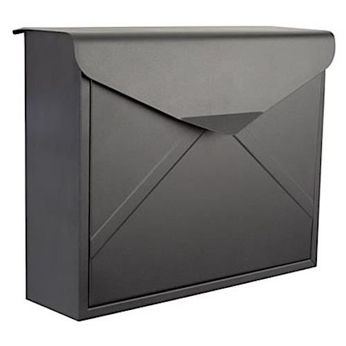 Perel boîte aux lettres Verona 115 x 380 x 290 mm acier noir mat