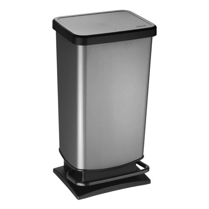 Poubelle de cuisine automatique ronde 40 litres noir avec support de sac  Capteur de mouvement Recyclage déchets maison - Cdiscount Au quotidien