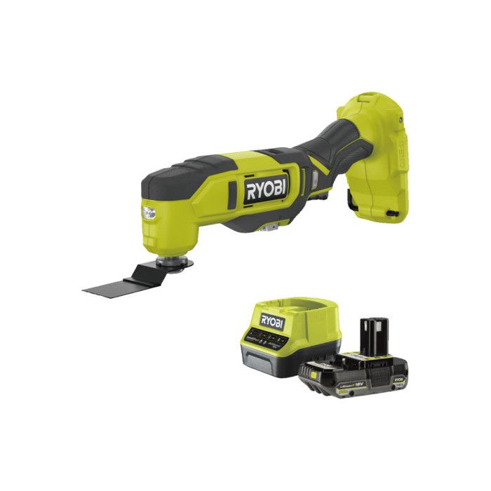 Pack RYOBI Multitool RMT18 0 18V One+ 1 batterie 2.0Ah 1 chargeur rapide RC18120 120 - vue 2
