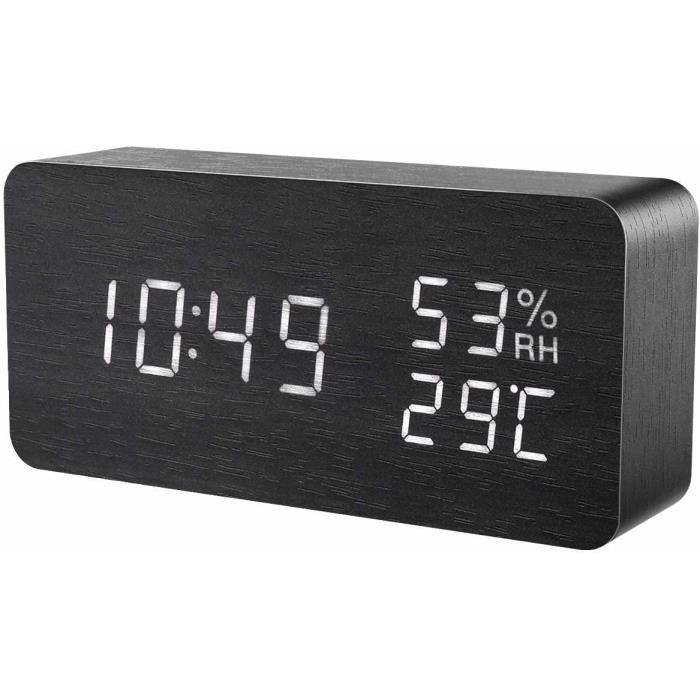 FunBuy-Réveil Pliable Portable Voyage Table Numérique Alarme W Snooze