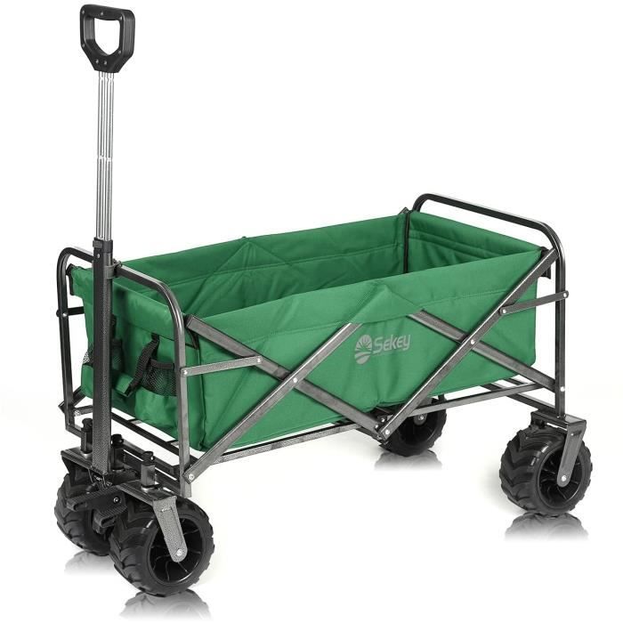 Chariot De Transport Sekey XXXL Pliable | 300L 200kg | Roues Larges 17cm | Pliable 4 Directions