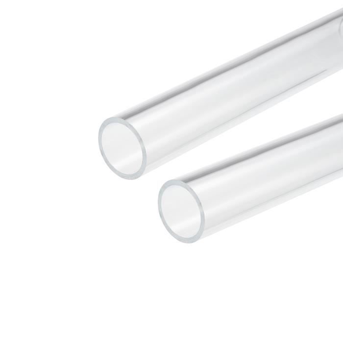 Tube Acrylique Transparent Rigide 18mm ID 20mm OD 25cm - Lot De 4 Pour DIY, Lampes, Refroidissement Eau